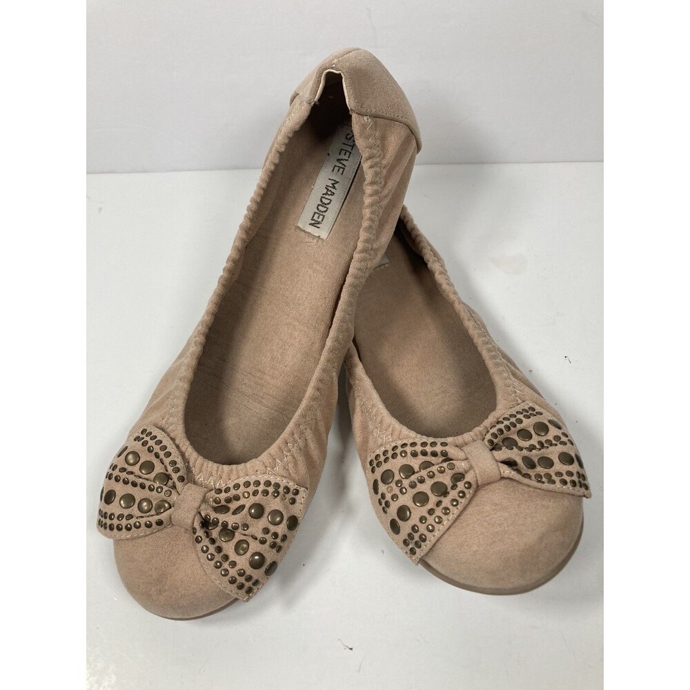 Steve Madden Shoes Womens 8 Carolinn Flat SuedeBallet Shoes With Embellished Bow